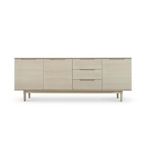 Furnhouse 4-deurs dressoir Kerteminde – Witte olie – MDF, eikenfineer Furnhouse 4-deurs dressoir Kerteminde – Witte olie – MDF, eikenfineer