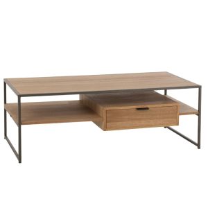 J-Line TV kast 1 Lade – hout/metaal – naturel