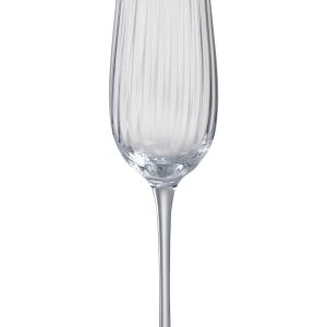 J-Line glas champagne Strepen – glas – 6 stuks J-Line glas champagne Strepen – glas – 6 stuks
