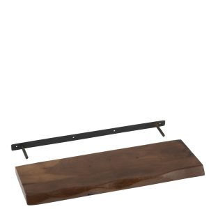 J-Line wandplank Gerard Acacia – hout – bruin – small