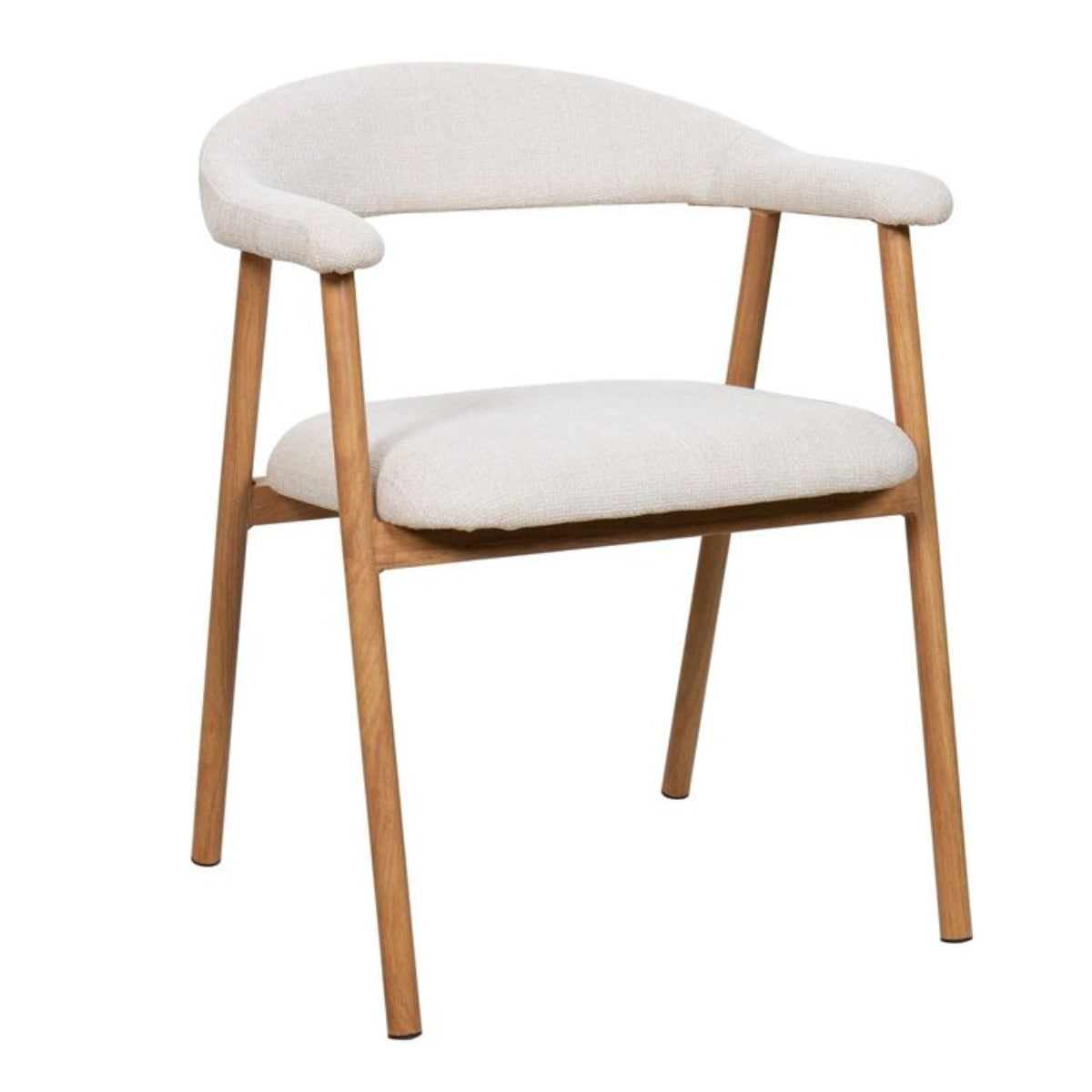 Giga Meubel Eetkamerstoel Mila - Beige/Naturel - Zithoogte 48cm - Set