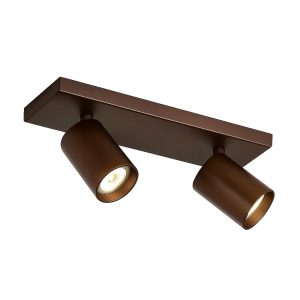 Highlight spot Mila – 2 lichts – 40 x 15 cm – bruin