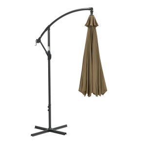 Garden Impressions zweefparasol Athene taupe kleurig – Ø300 cm