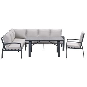 Garden Impressionslounge dining set Cameron 4-delig links incl stoel –