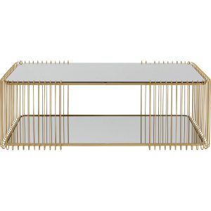 Kare Design Salontafel Wire Double 120x60cm goud Kare Design Salontafel Wire Double 120x60cm goud