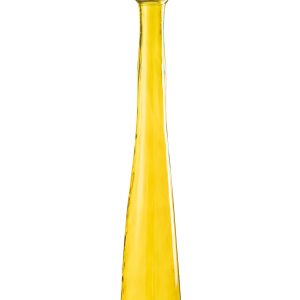 J-Line vaas Viooltje – glas – geel – medium – 100 cm hoog