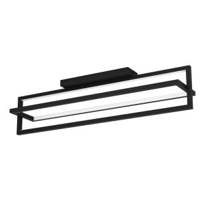 EGLO plafondlamp Siberia – led – 78 cm – zwart/wit – dimbaar