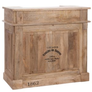 J-Line barkast 2 Lades Rechthoek – hout – naturel