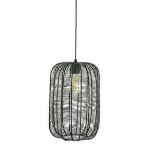 FurniLux Hanglamp Carbo – Stijlvolle Zwart Metalen Hanglamp – 23x23x39