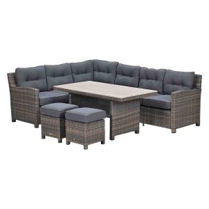 Garden Impressions Seagull lounge-diningset – links – havanna sand Garden Impressions Seagull lounge-diningset – links – havanna sand