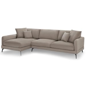 Furnhouse chaise longue bank links Maggie – Taupe – Stof – 95x290x90 Furnhouse chaise longue bank links Maggie – Taupe – Stof – 95x290x90