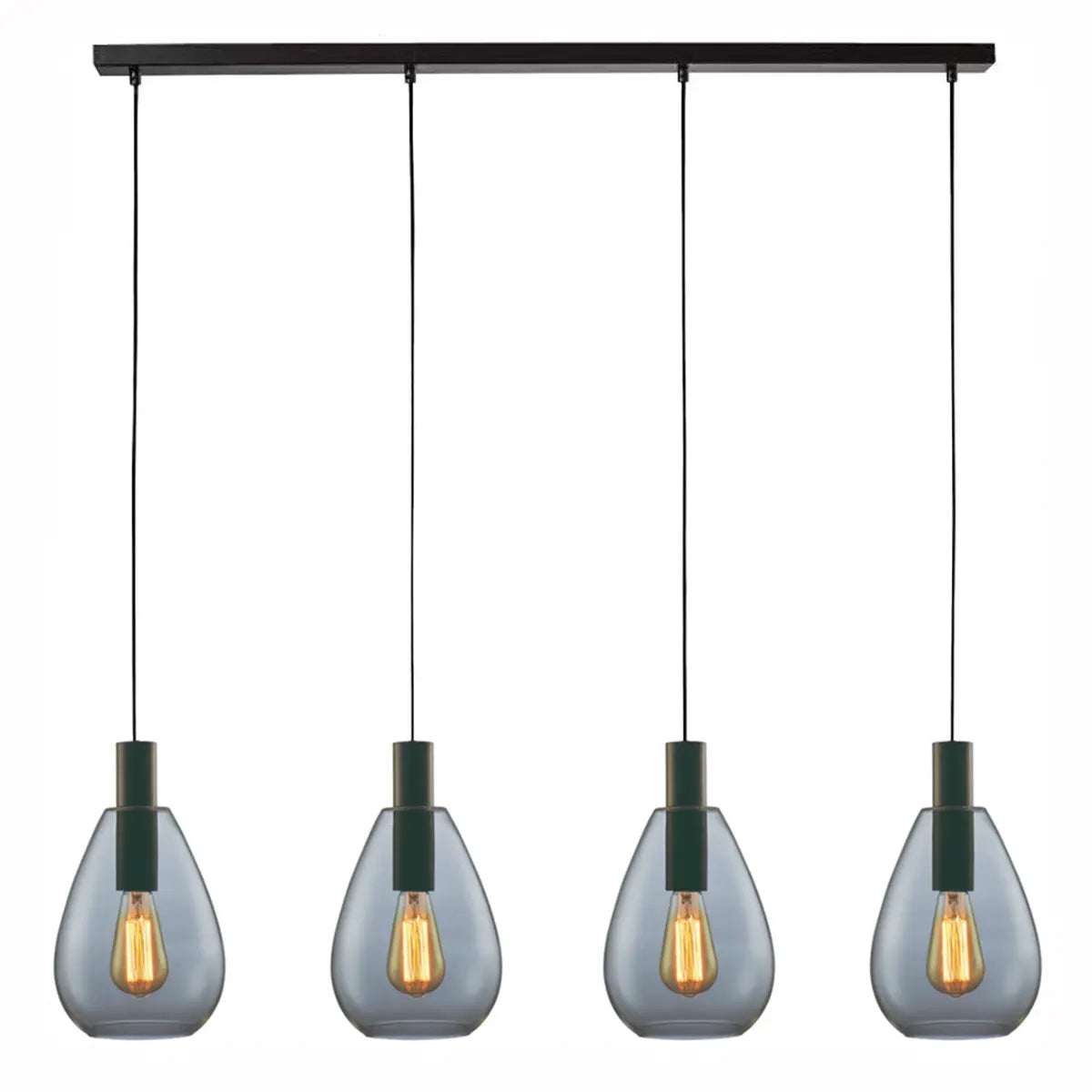 Freelight hanglamp Dorato - 4 lichts - 126 x 150 cm - zwart