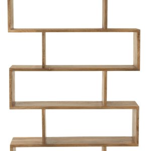 J-Line boekenkast Verticaal Latten – hout – naturel J-Line boekenkast Verticaal Latten – hout – naturel