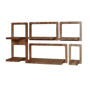 Giga Meubel Wandschap Curvy – Acaciahout – Set van 5 – 30x23x65cm Giga Meubel Wandschap Curvy – Acaciahout – Set van 5 – 30x23x65cm