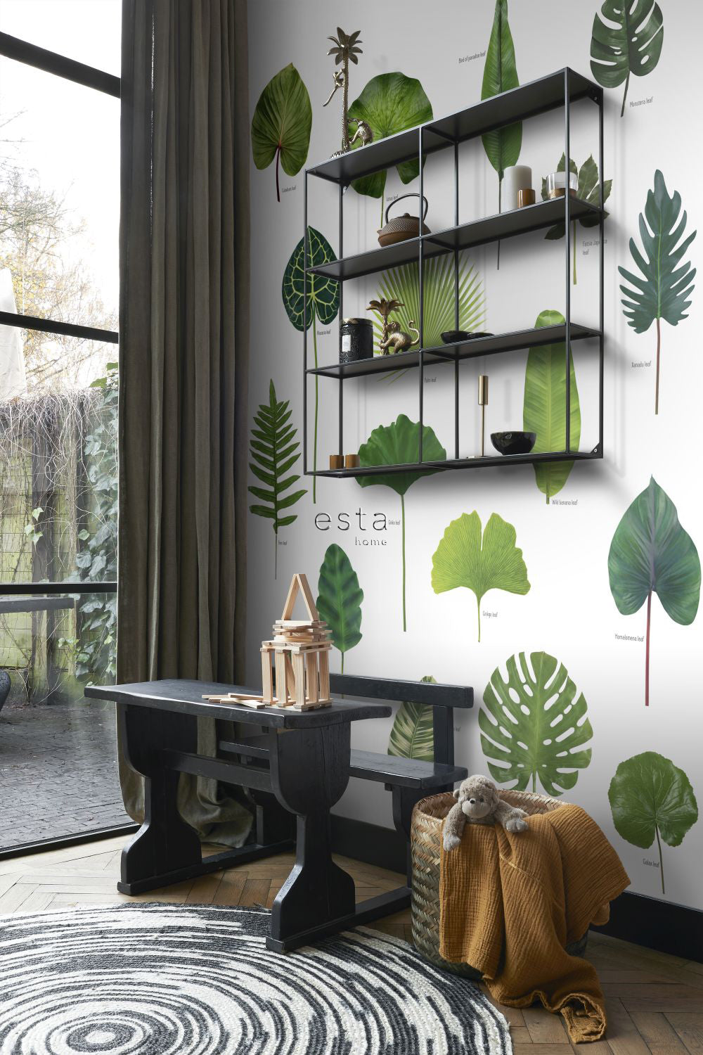 ESTAhome fotobehang tropische jungle bladeren tropisch junglegroen - 2