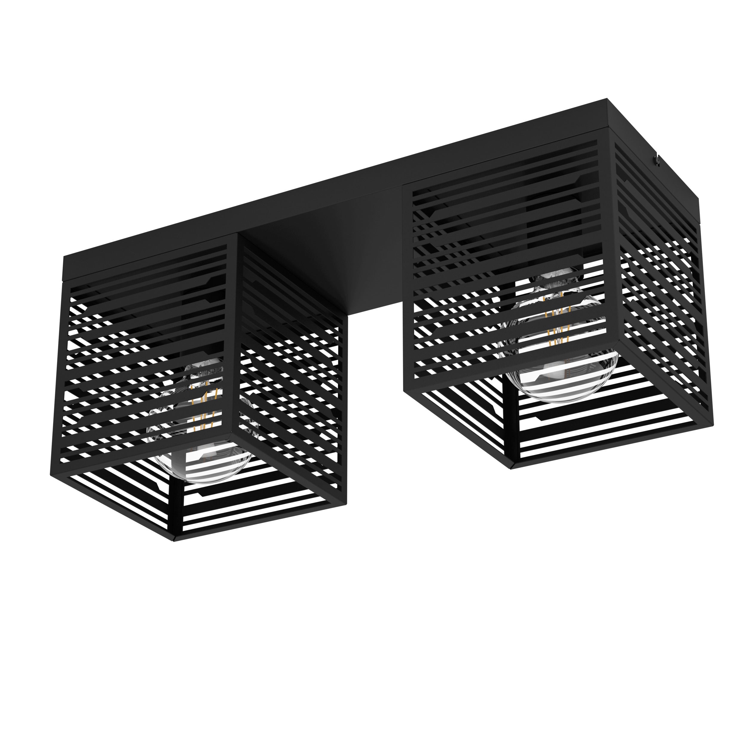 EGLO plafondlamp Piedritas - e27 - 51,5 cm - zwart