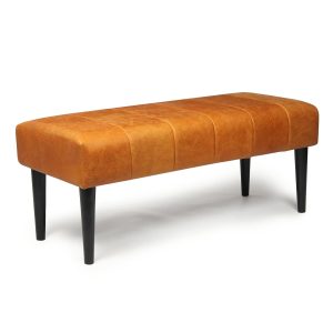 Furnhouse bankje Athea – Cognacbruin – Leer – 50x92x48 Furnhouse bankje Athea – Cognacbruin – Leer – 50x92x48