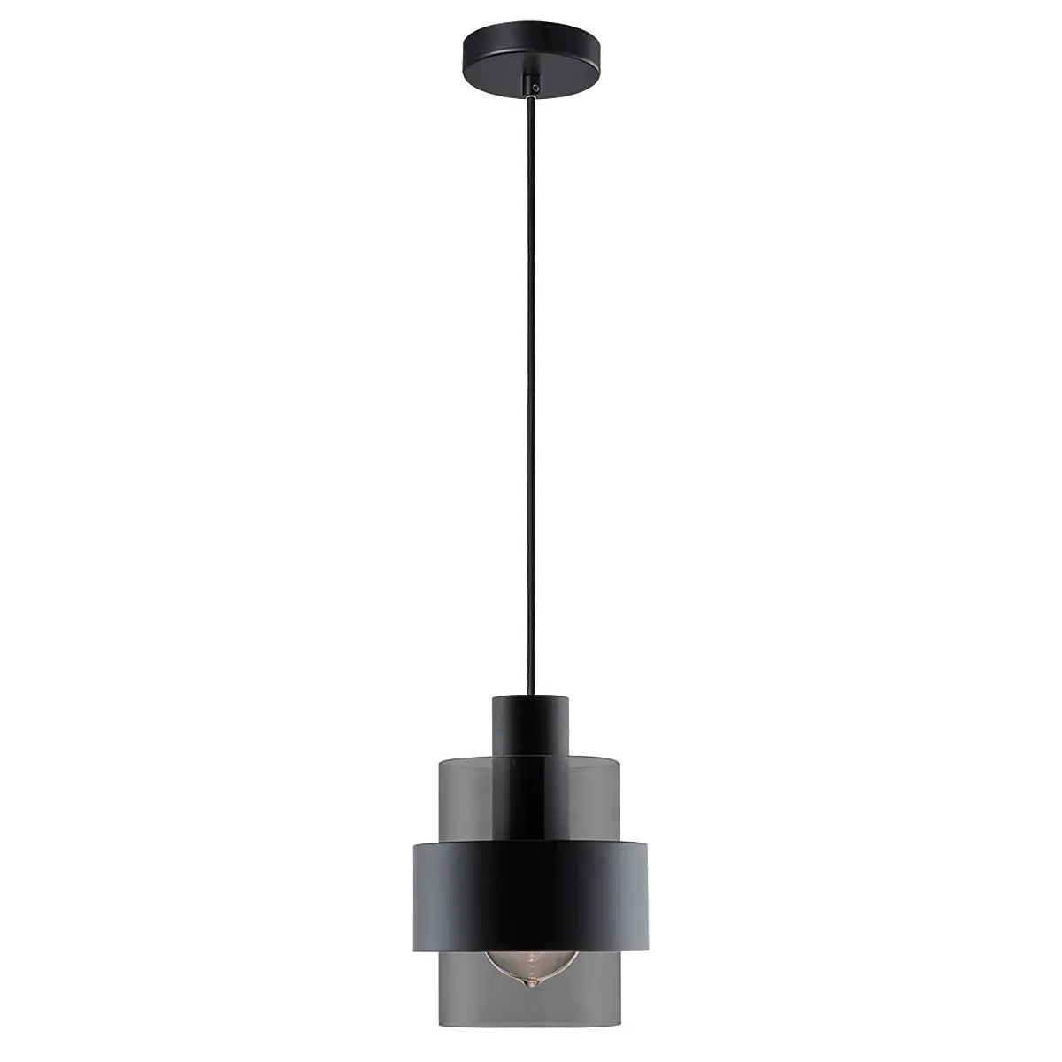 Freelight hanglamp Chiasso - 1 lichts - 14 x 150 cm - zwart