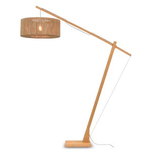 GOOD&MOJO vloerlamp Iguazu – bruin – Ø60cm GOOD&MOJO vloerlamp Iguazu – bruin – Ø60cm