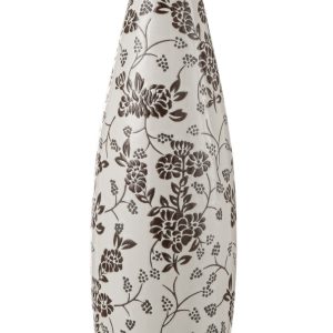 J-Line vaas Zen – porselein – wit/zwart – 53 cm hoog