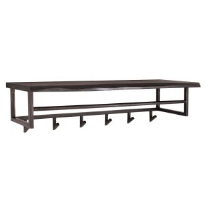 Giga Meubel Kapstok Yucon – Zwart Metaal – 6 Haken – 100x30x27cm