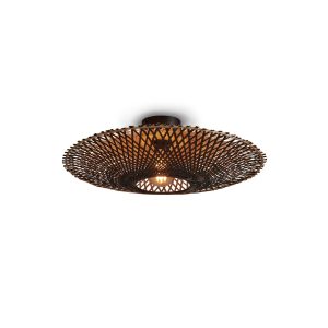 GOOD&MOJO plafonnière Kalimantan – zwart – Ø60cm GOOD&MOJO plafonnière Kalimantan – zwart – Ø60cm