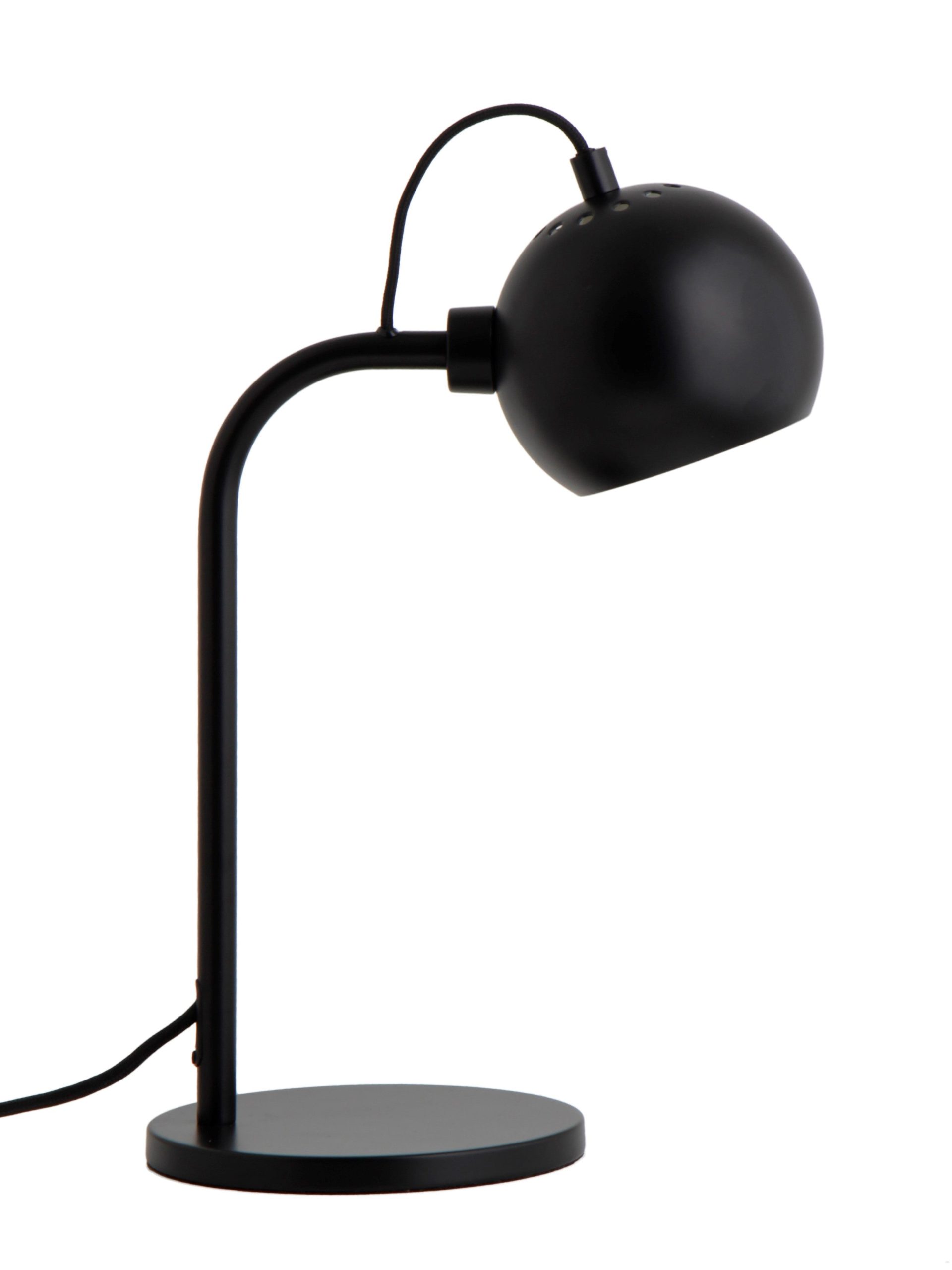 Frandsen tafellamp Ball - zwart - 24x16x34cm