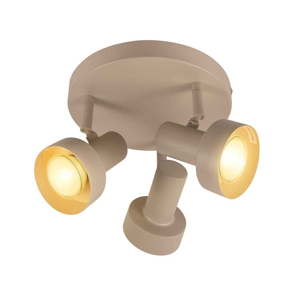 Freelight spot Lunata - 3 lichts - 20 x 15 cm - beige