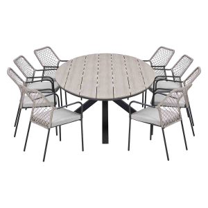 Garden Impressions Tuinset Ross 9-delig – Tulli tuintafel ovaal 280×14 Garden Impressions Tuinset Ross 9-delig – Tulli tuintafel ovaal 280×14