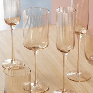 J-Line drinkglas Kyle – glas – amber – 6 stuks J-Line drinkglas Kyle – glas – amber – 6 stuks