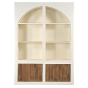 Giga Meubel Vakkenkast Miné – Beton Ciré – Beige – 150x38x210cm