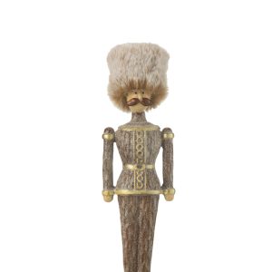 J-Line figuur Notenkraker Bont Hoed Glitter – polyresin – bruin – medi J-Line figuur Notenkraker Bont Hoed Glitter – polyresin – bruin – medi