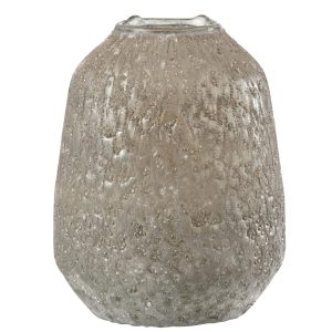 J-Line windlicht – glas – grijs – large