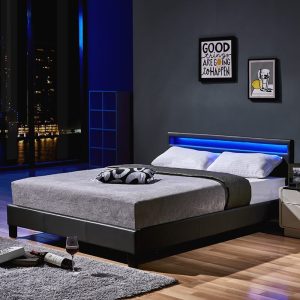 Home Deluxe LED bed ASTRO donkergrijs 140 x 200 cm Home Deluxe LED bed ASTRO donkergrijs 140 x 200 cm