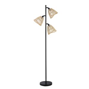 HOME DELUXE Vloerlamp van rotan FELIA – Beige HOME DELUXE Vloerlamp van rotan FELIA – Beige
