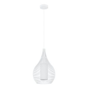 EGLO hanglamp Razoni 1 – e27 – ø 42,5 cm – wit – glas EGLO hanglamp Razoni 1 – e27 – ø 42,5 cm – wit – glas