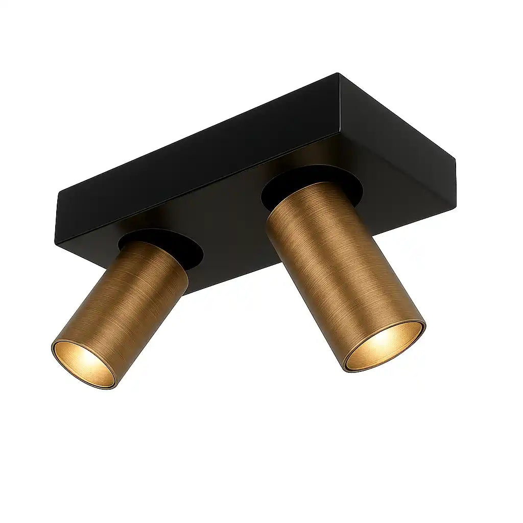 Highlight spot Eliano - 2 lichts - 24 x 12.5 cm - brons