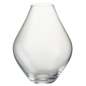 J-Line vaas Abby – glas – transparant – large – 28 cm hoog