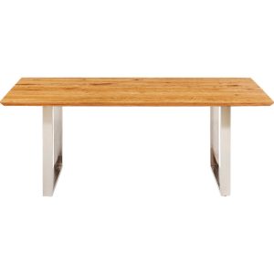 Kare Design Eettafel Symphony 200x100cm eik chroom