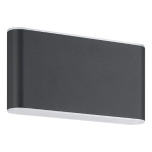 EGLO wandlamp buiten Grutti – led – 17,5 cm – antraciet