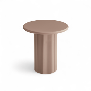 Furnhouse ronde salontafel Wave – Mokkamousse – Ø 50 cm
