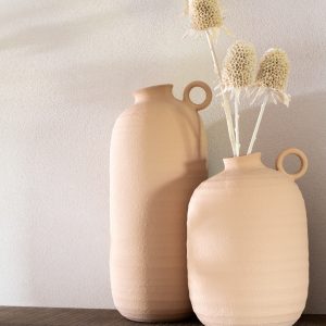 J-Line vaas Cassia – keramiek – beige – large – 38 cm hoog J-Line vaas Cassia – keramiek – beige – large – 38 cm hoog