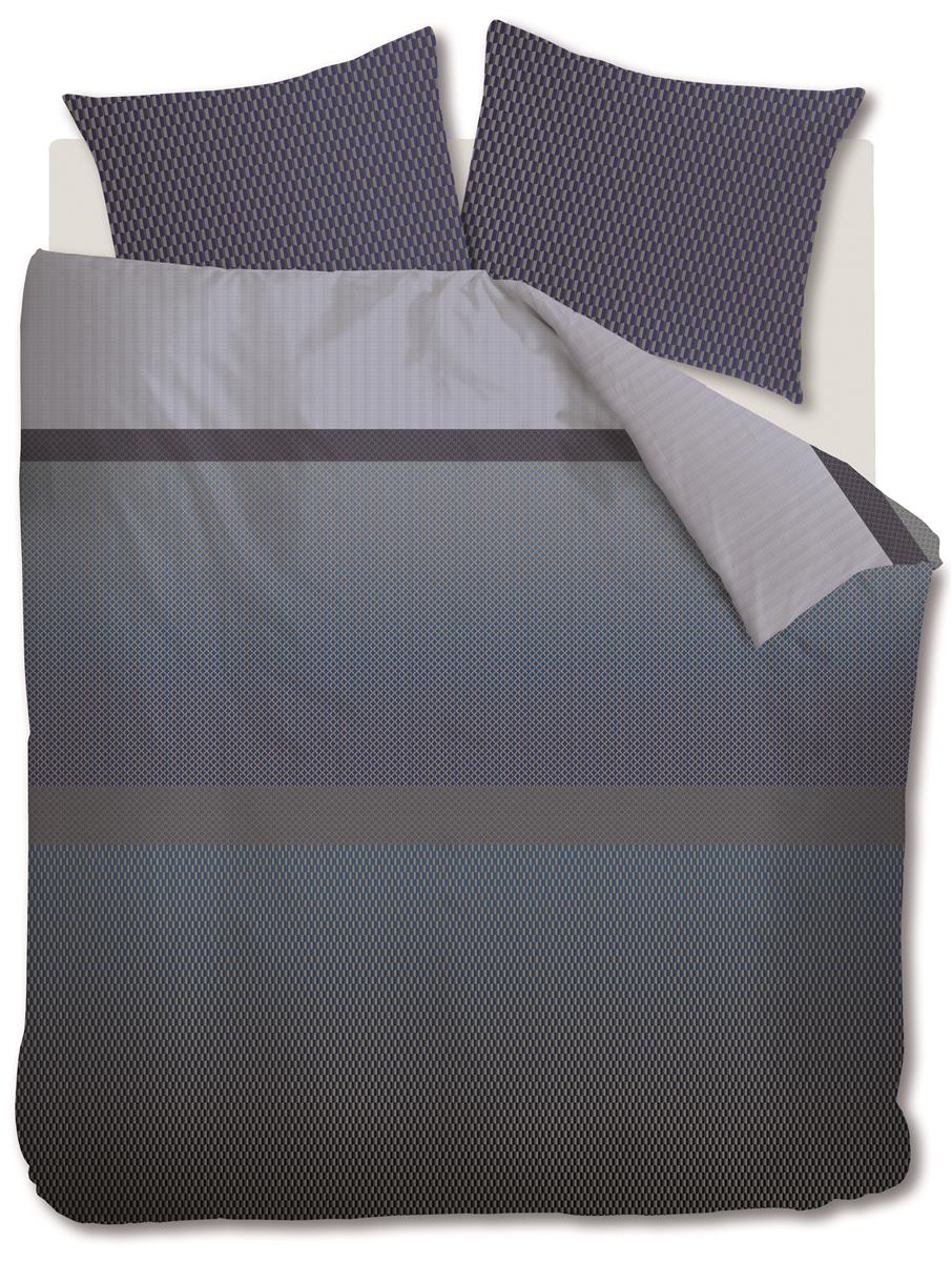 Kardol dekbedovertrek Sashiko - 240x200/220 cm - blauw grijs
