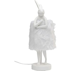 Kare Design tafellamp Animal Fluff – konijn – 50cm – wit