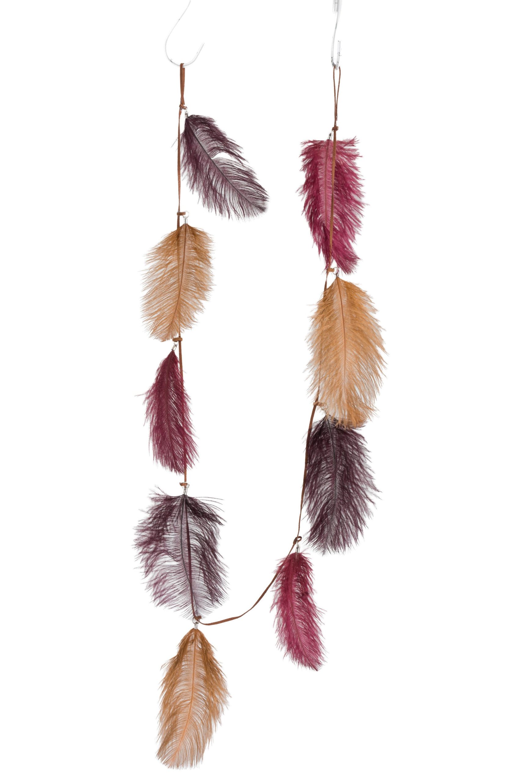 J-Line slinger Pluim - roze/bordeaux/oker