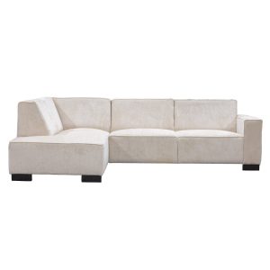 Giga Meubel Hoekbank Napoli 3,5-zits Links – Stof/Hout – Beige Giga Meubel Hoekbank Napoli 3,5-zits Links – Stof/Hout – Beige