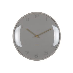 Karlsson wandklok Fuerte Dome – grijs – Ø30.5cm Karlsson wandklok Fuerte Dome – grijs – Ø30.5cm
