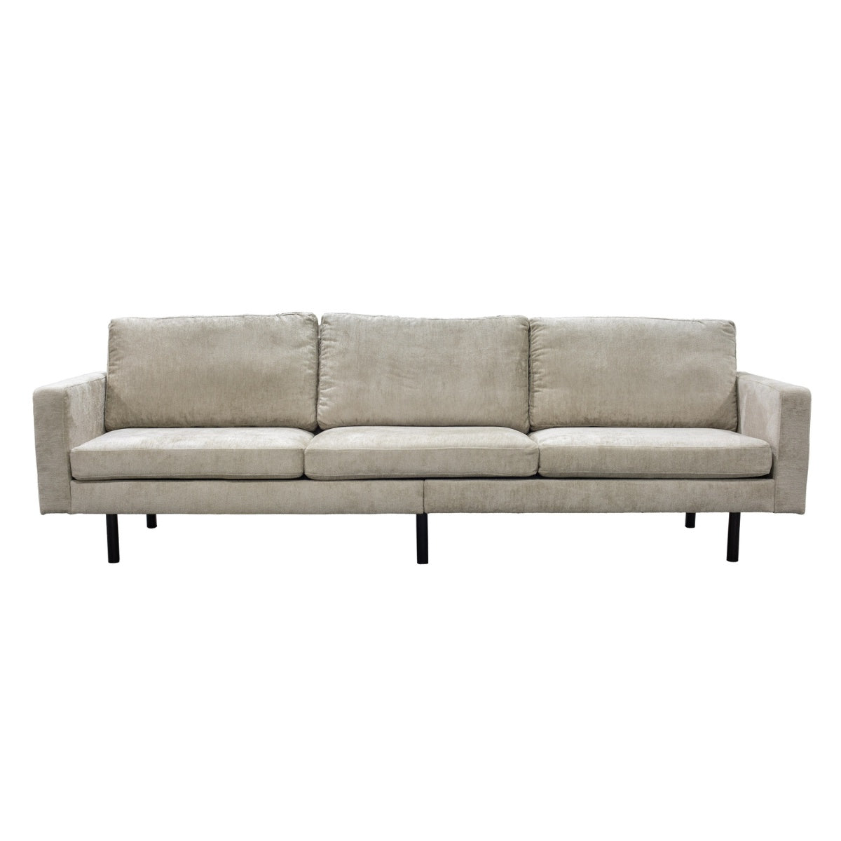 Giga Meubel Bank Florence 4-zits - Stof/Metaal - Taupe