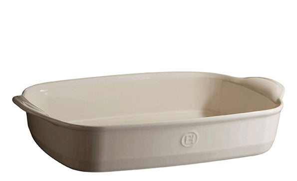 Emile Henry Schaal rechthoekig E-box - 420x270mm - Argile