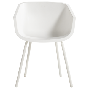 Hartman Tuinstoel Amalia Rondo – Wit Kunststof – Set Van 2